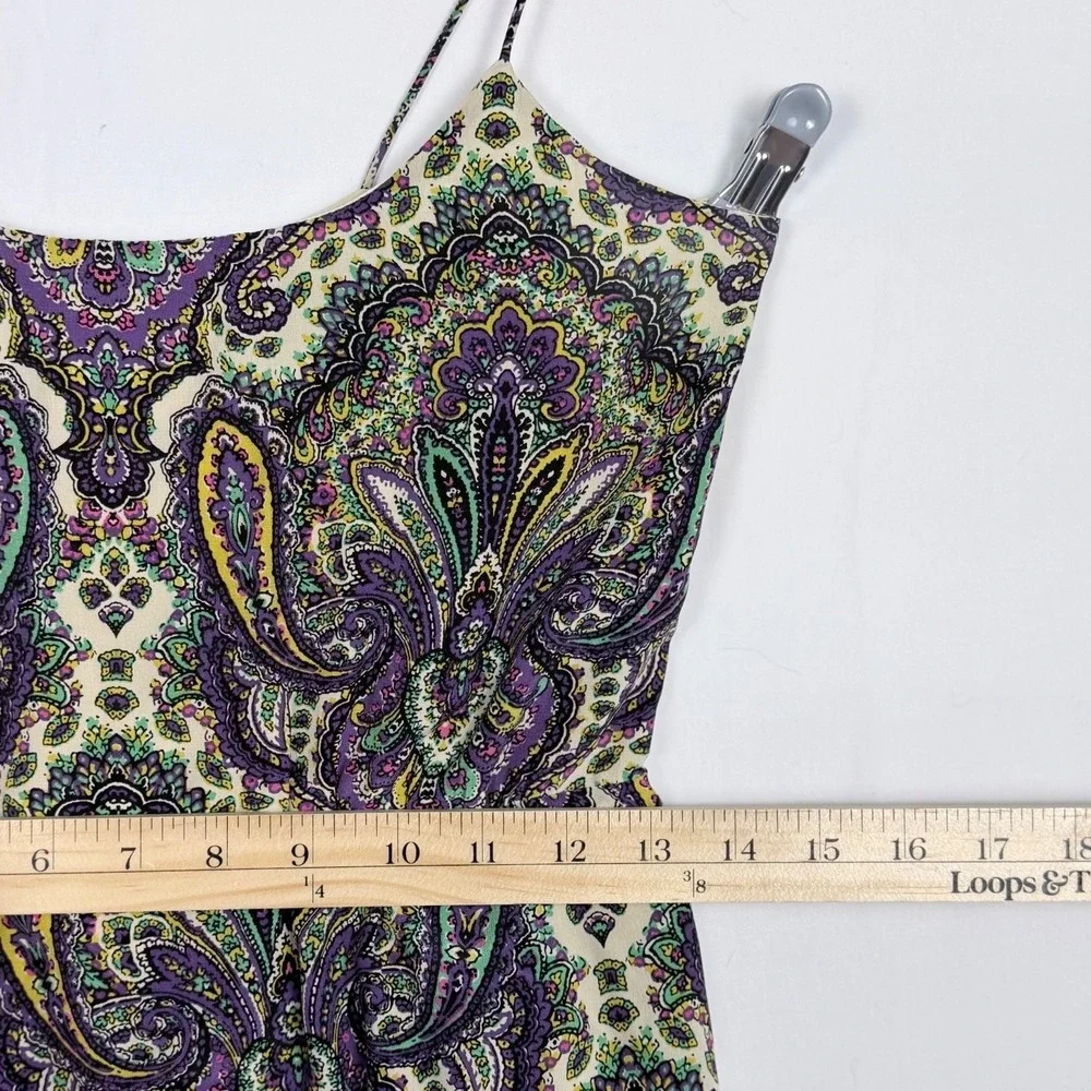 J Crew Cami Dress Sleeveless Silk 2 Short Mini Spring Boho Festival Summer Party - Picture 8 of 10
